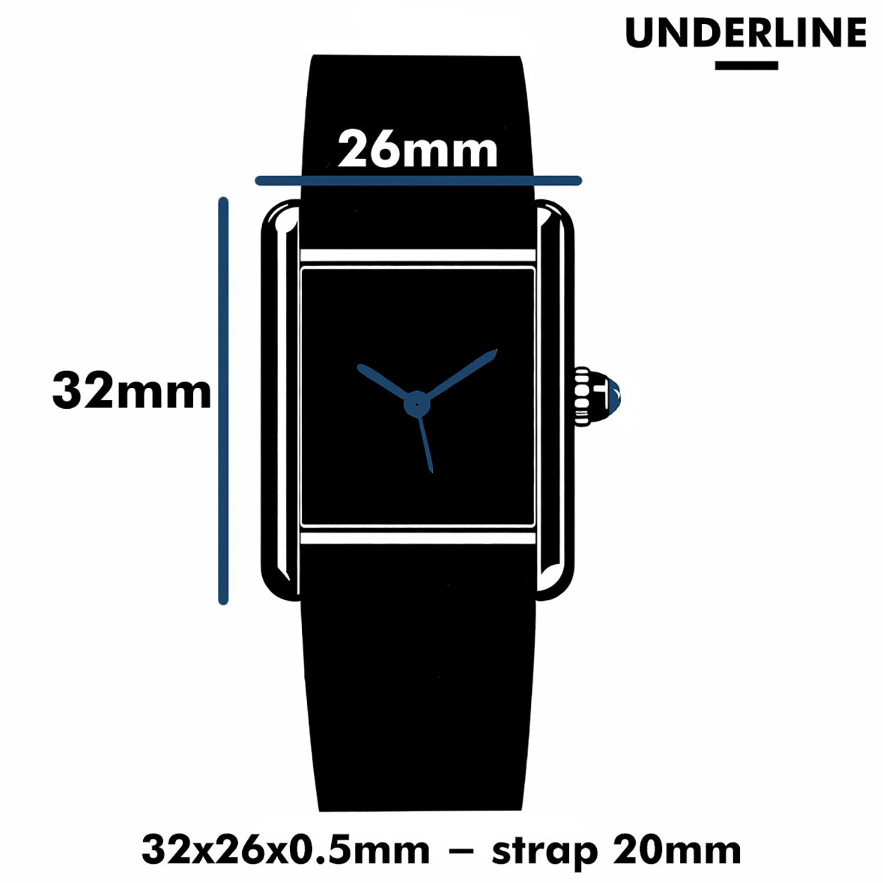 UNDERLINE BLACK TIE