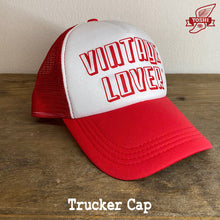 Carica l'immagine nel visualizzatore di Gallery, RED VINTAGE LOVER YHS trucker cap