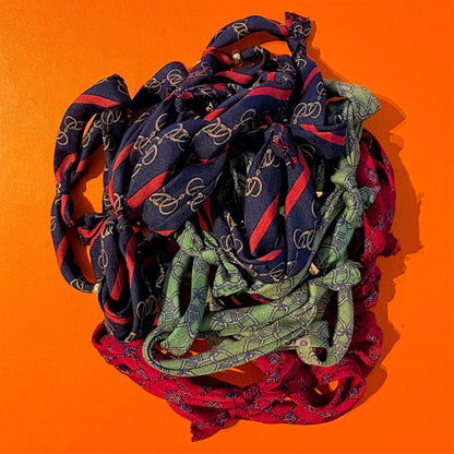 H-Bracelet - Hermes® Silk & 18K plated donut