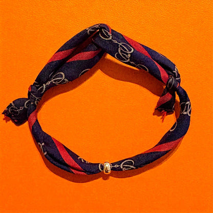 H-Bracelet - Hermes® Silk & 18K plated donut