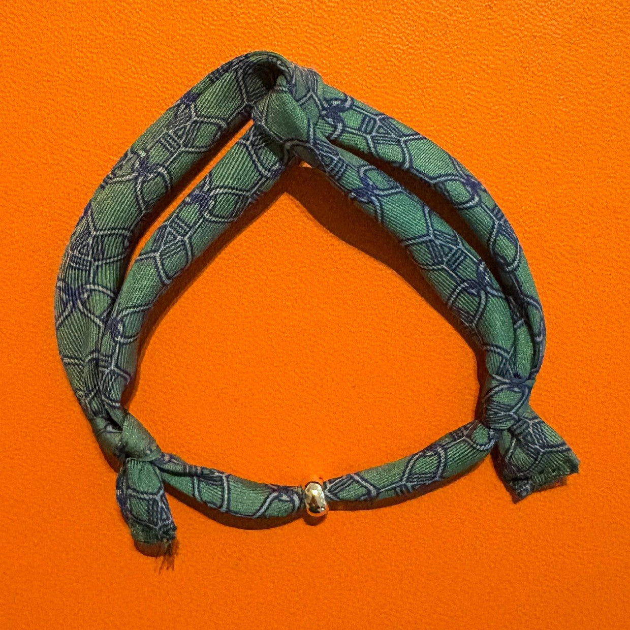 H-Bracelet - Hermes® Silk & 18K plated donut