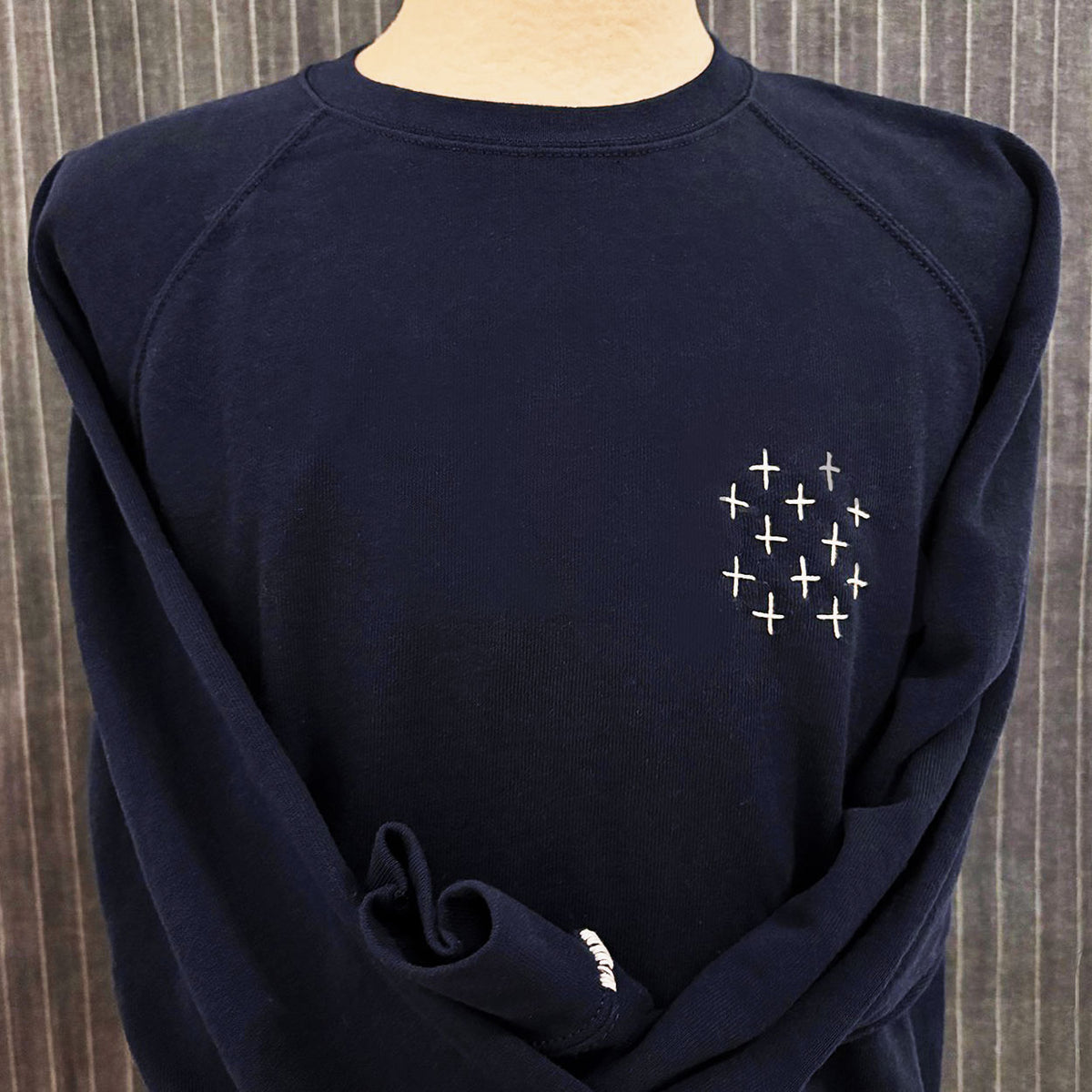 SASHIKO HANDMADE SWEATSHIRT