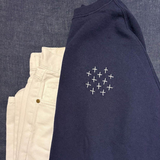 SASHIKO HANDMADE SWEATSHIRT