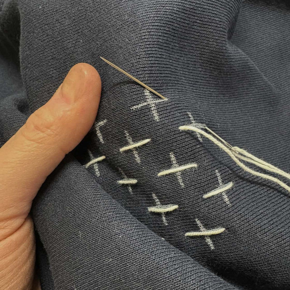 SASHIKO HANDMADE SWEATSHIRT